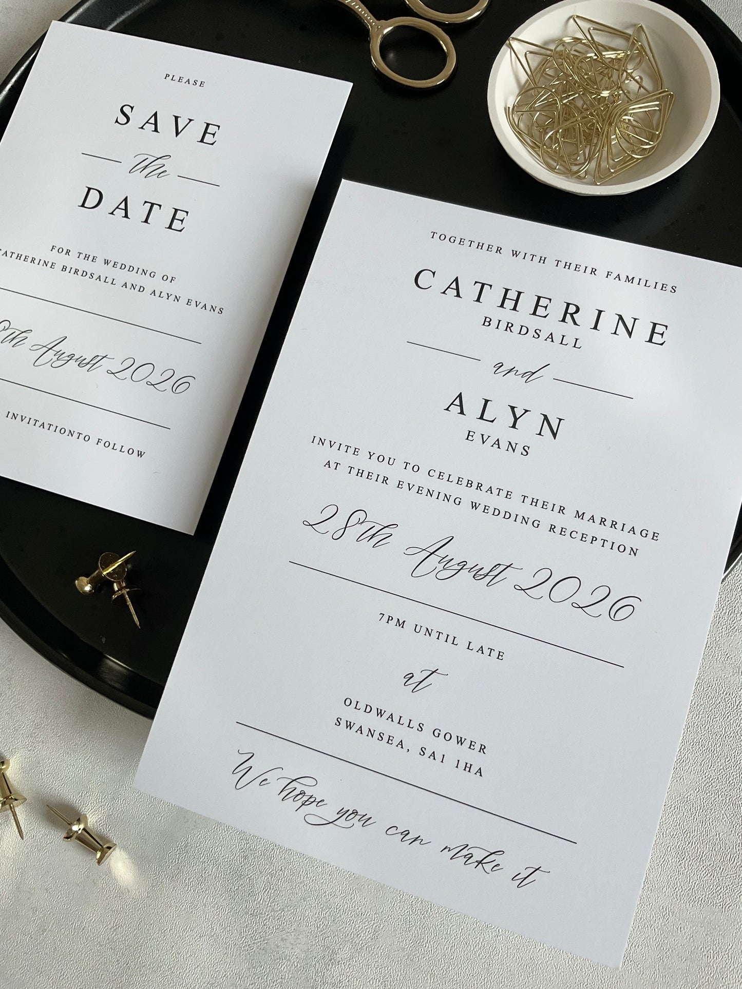 Catherine Save the Date card