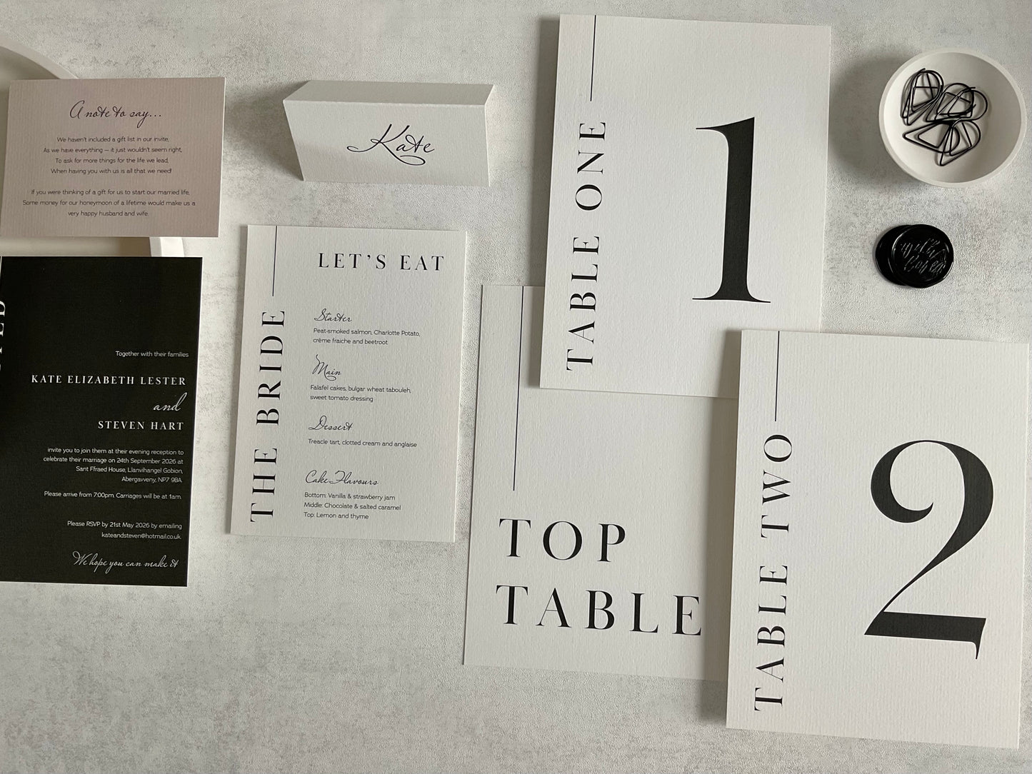 Hart Table Numbers